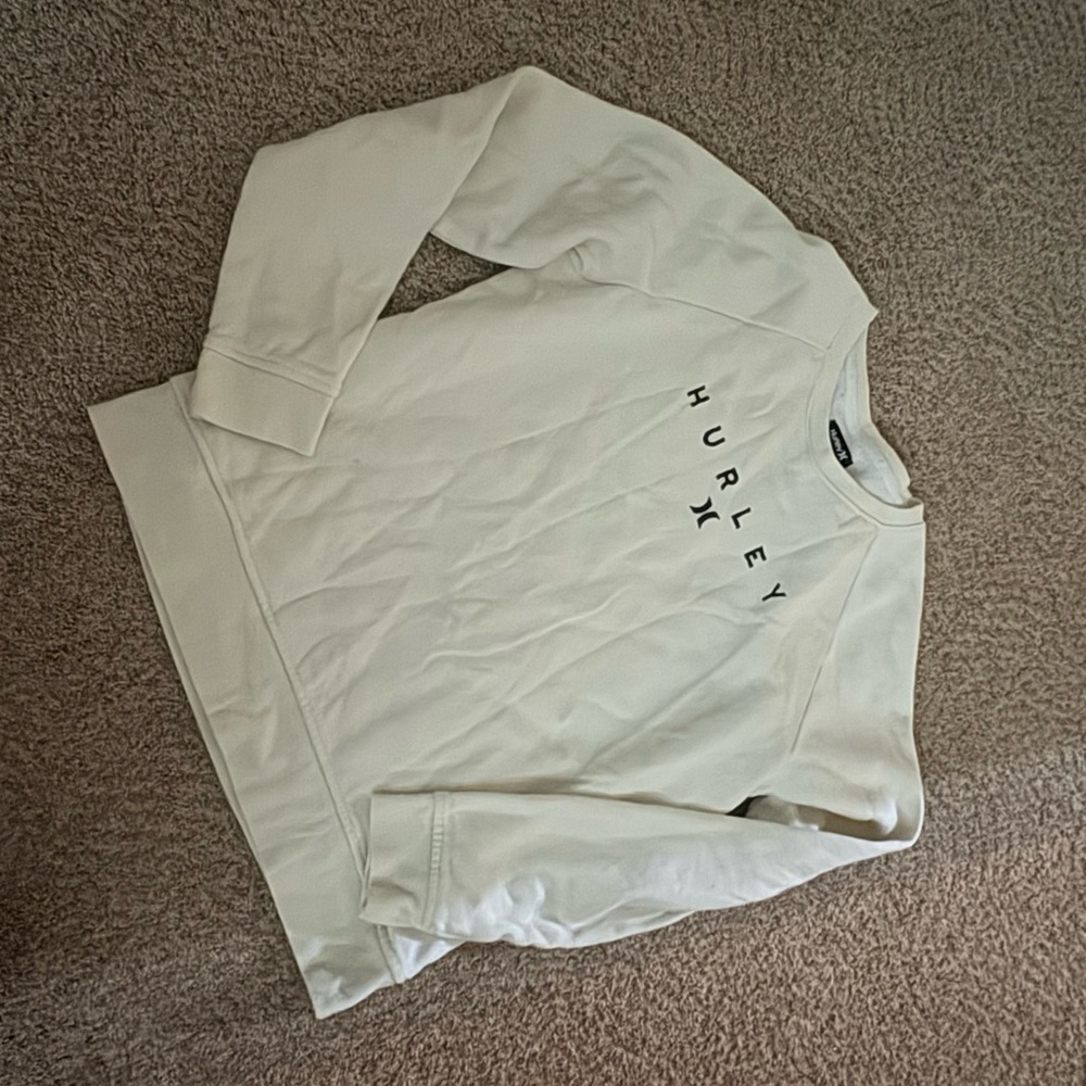 Hurley Off-White Crewneck Sweatshirt